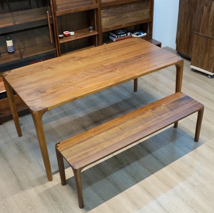 北美黑胡桃1.4米长凳【面厚2厘米】Y0108-D73d(活动)